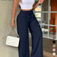 🔥LAST‑DAY SALE! Now £15.99 👖 Women’s High‑Waisted Straight‑Leg Trousers | Front Seam & Elasticated Back Waist, Autumn Office & Smart‑Casual Wear