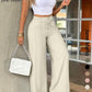 🔥LAST‑DAY SALE! Now £15.99 👖 Women’s High‑Waisted Straight‑Leg Trousers | Front Seam & Elasticated Back Waist, Autumn Office & Smart‑Casual Wear