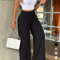 🔥LAST‑DAY SALE! Now £15.99 👖 Women’s High‑Waisted Straight‑Leg Trousers | Front Seam & Elasticated Back Waist, Autumn Office & Smart‑Casual Wear