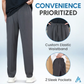 ⏳Limited-time 50% off⏰AirFlexion - Pull On Ice Silk Stretch Smart Casual Pants