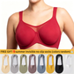 🏆 Last Day Special Price £7.99💐Women's Elegant Sheer Full Coverage Plus Size Bra