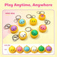 🔥LAST DAY 70% OFF 🥟 Cute Dumpling Pressable Fidget Keychain | Touch‑Sensing LED Light