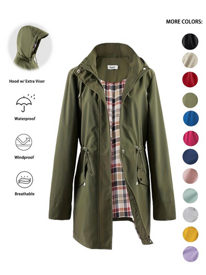 🔥This Week's Special Price: £25.99 🧥🍂 Women’s Chic Lightweight Waterproof Autumn Jacket | Stylish & Durable for Autumn Wind & Rain