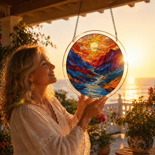 🔥LAST DAY 49% OFF ☀️🛍️Acrylic Jigsaw Puzzle Suncatcher 80 Pieces