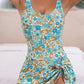 👙Last Day Sale 50% OFF💃Women's One Piece Tummy Control Tie Knot Swimsuit