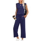 💕2025 Hot Sale 49% OFF🔥2025 New Women's  Sleeveless Top & Wide-Leg Pants 2-Piece Set