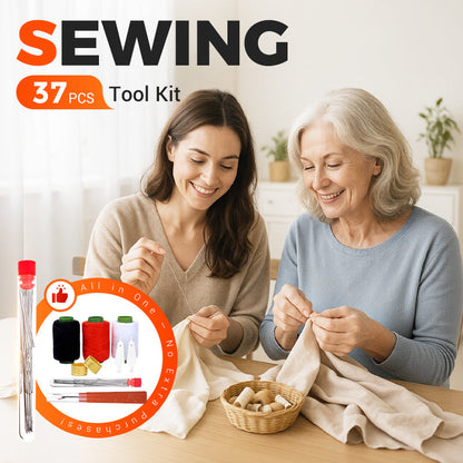 🎁BUY 1 GET 1 FREE ✨Only £6.99✨37PCS Sewing Tool Set, Complete Household Sewing Kit