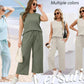 💕2025 Hot Sale 49% OFF🔥2025 New Women's  Sleeveless Top & Wide-Leg Pants 2-Piece Set