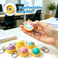 🔥LAST DAY 70% OFF 🥟 Cute Dumpling Pressable Fidget Keychain | Touch‑Sensing LED Light