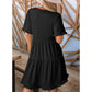🔥2026 Summer Hot Sale 49% OFF🌈Women's V Neck Ruffle Casual A-Line Flowy Swing Shift Dress