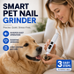 🥳Limited Time Special Price ￡6.99!!🐶💨 Electric Pet Nail Grinder – Whisper‑quiet, 3‑step gentle grinding. LED power display & USB‑C rechargeable – stress‑free grooming for dogs & cats! 🛡️✨