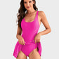 👙Last Day Sale 50% OFF💃Women's One Piece Tummy Control Tie Knot Swimsuit