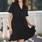 🔥2026 Summer Hot Sale 49% OFF🌈Women's V Neck Ruffle Casual A-Line Flowy Swing Shift Dress
