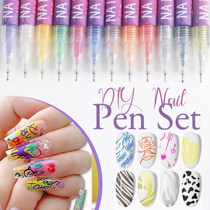 🔥50% OFF⏳🎁12‑Color Kids Nail Art Pens Set | Perfect Gift For Children