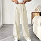 💝New Style 50% OFF✨Women's High Waisted Straight Leg Work Trousers , Smart & Casual Look for Office and Beyond