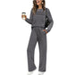 🔥LAST DAY 60% OFF💓Women's Crew Neck Top & Drawstring Pants Set