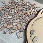 🎁 Christmas Sale 50% off 🎅 135-piece wooden puzzle in the shape of a cat in Morandi colors
