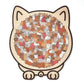 🎁 Christmas Sale 50% off 🎅 135-piece wooden puzzle in the shape of a cat in Morandi colors
