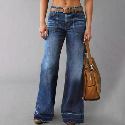 💥Hot Sales-49% OFF👖Women's Retro Flare Jeans with Pockets🔥