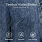 🥳2026 HOT SALE🥳💞50K+ SOLD!👵☀️ 50% OFF! Open-Front Denim Jacket – No buttons, easy on/off. Flattering ruffle trim, breathable fabric. Classic blue wash. A versatile wardrobe staple. 🌿✅