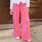Women's Striped Wide-Leg Casual Pants