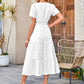 🌷Summer Sale 50% discount🌷Women's Casual Short Sleeve V Neck Maxi Dress
