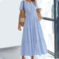 🌷Summer Sale 50% discount🌷Women's Casual Short Sleeve V Neck Maxi Dress
