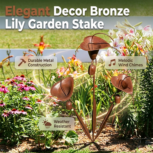 ⏳Limited-time 49% off⏰Calla Lily Garden Stake with Bell Chimes🌷🐦