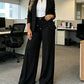 🔥LAST‑DAY SALE! Now £15.99 👖 Women’s High‑Waisted Straight‑Leg Trousers | Front Seam & Elasticated Back Waist, Autumn Office & Smart‑Casual Wear