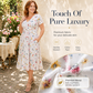 🔥2026 Autumn Hot Sale 70% OFF⏳🌿 Women's V‑Neck Floral Print Dress with Twist Waist