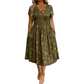 🔥2026 Autumn Hot Sale 70% OFF⏳🌿 Women's V‑Neck Floral Print Dress with Twist Waist